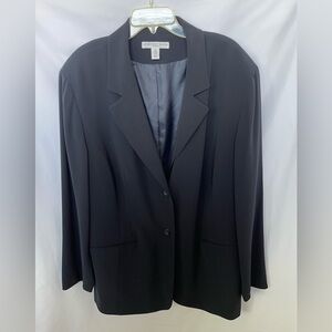 Women’s Navy Blue Josephine Chaus Blazer, Size 22